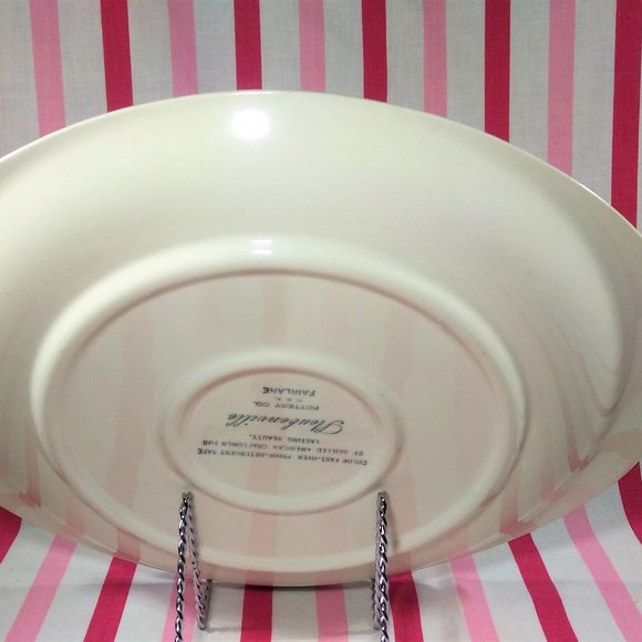 1950's Steubenville Pottery Fairlane Chop Platter - Picture 7 of 8